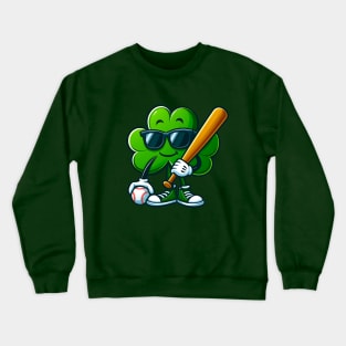 funny and cute way to celebrate Irish culture and baseball Crewneck Sweatshirt